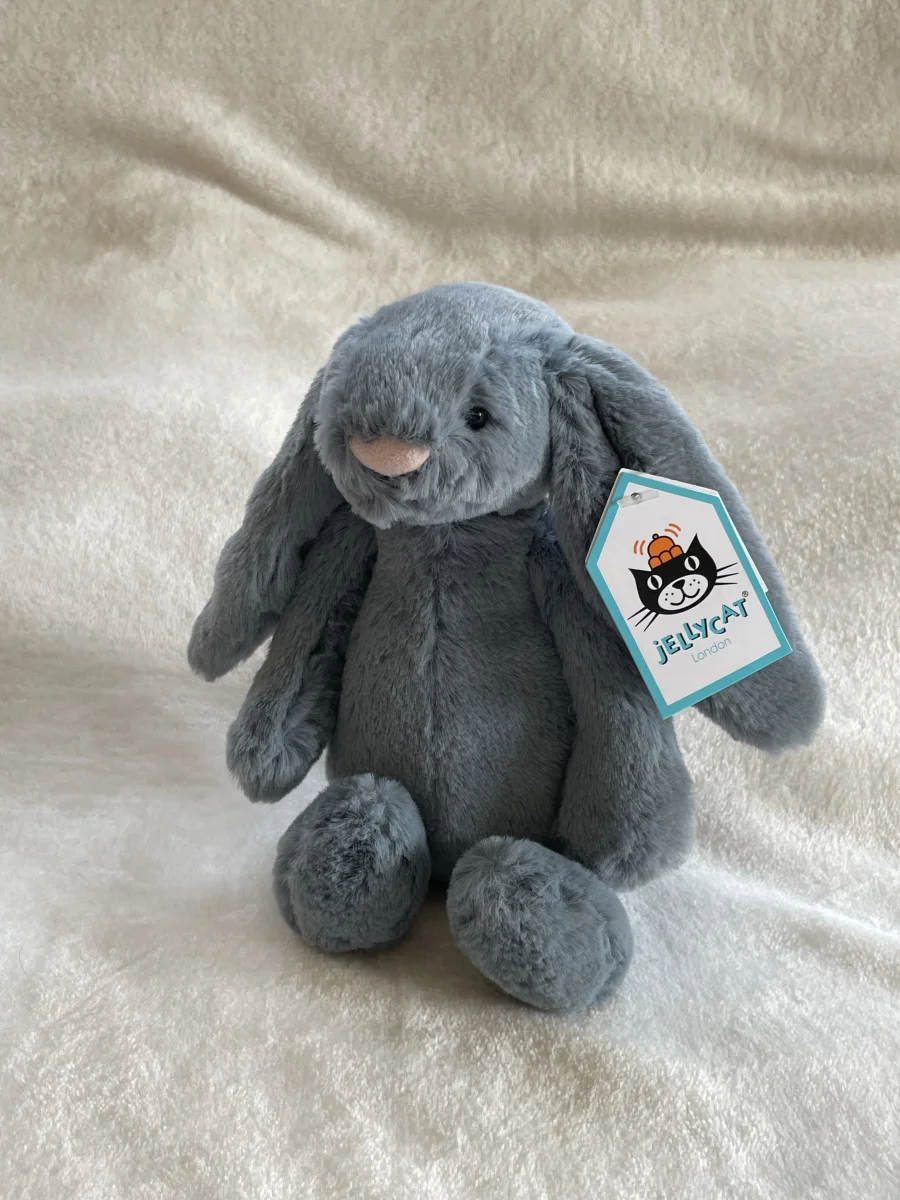 Front - Bashful Dusky Blue Bunny - Small photo by AboutBearsandBunnies