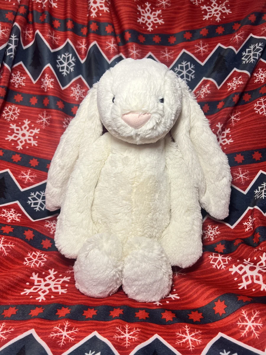 Front - Bashful Cream Bunny - Large photo by bronzieandthejellies