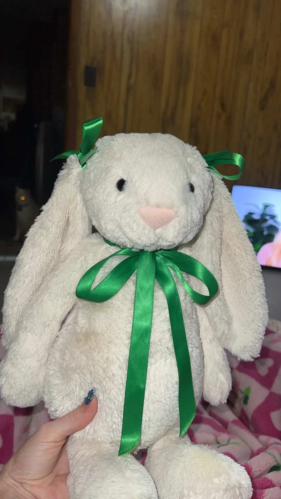 Front - Bashful Cream Bunny - Large photo by mayasjellycats133