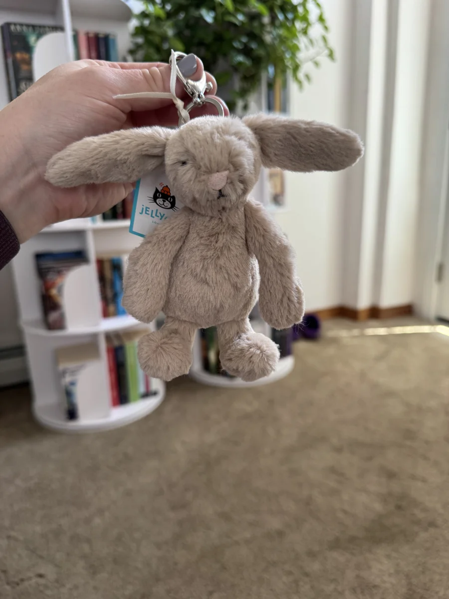 Front - Bashful Beige Bunny Bag Charm photo by abent