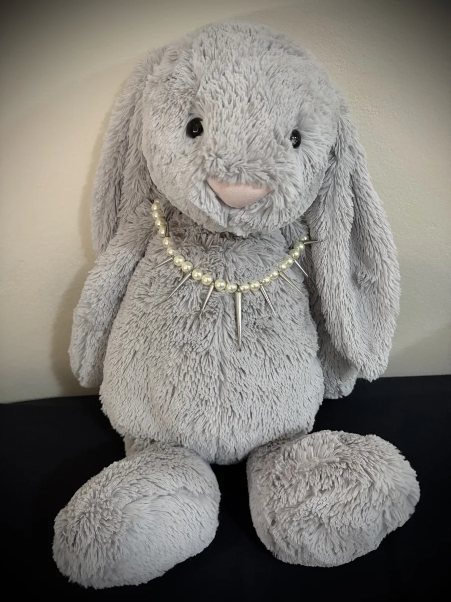 Front - Bashful Silver Bunny - Really Big photo by Neenishh