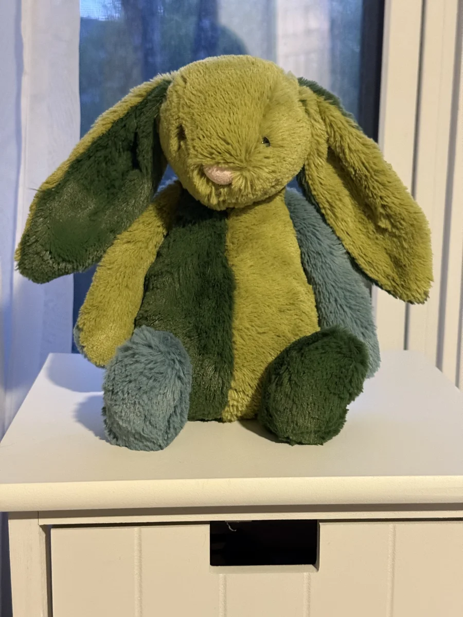 Front - Bashful Patchwork Basil Bunny photo by Bunnylove
