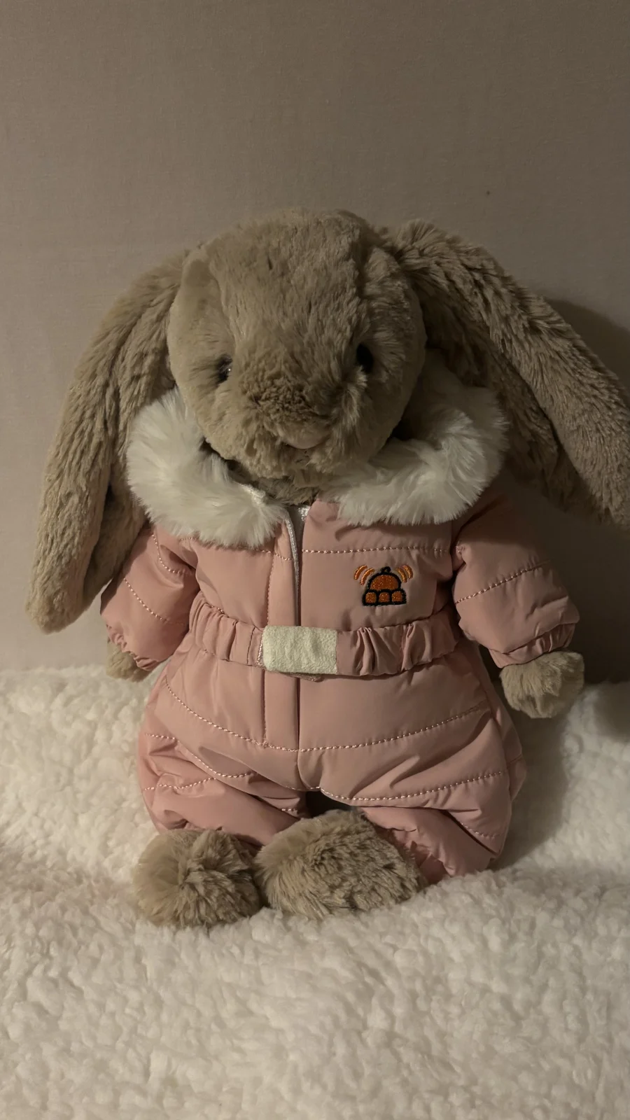 Front - Bashful Bunny 'Snow Suit' photo by Elsie Loves Jellycats