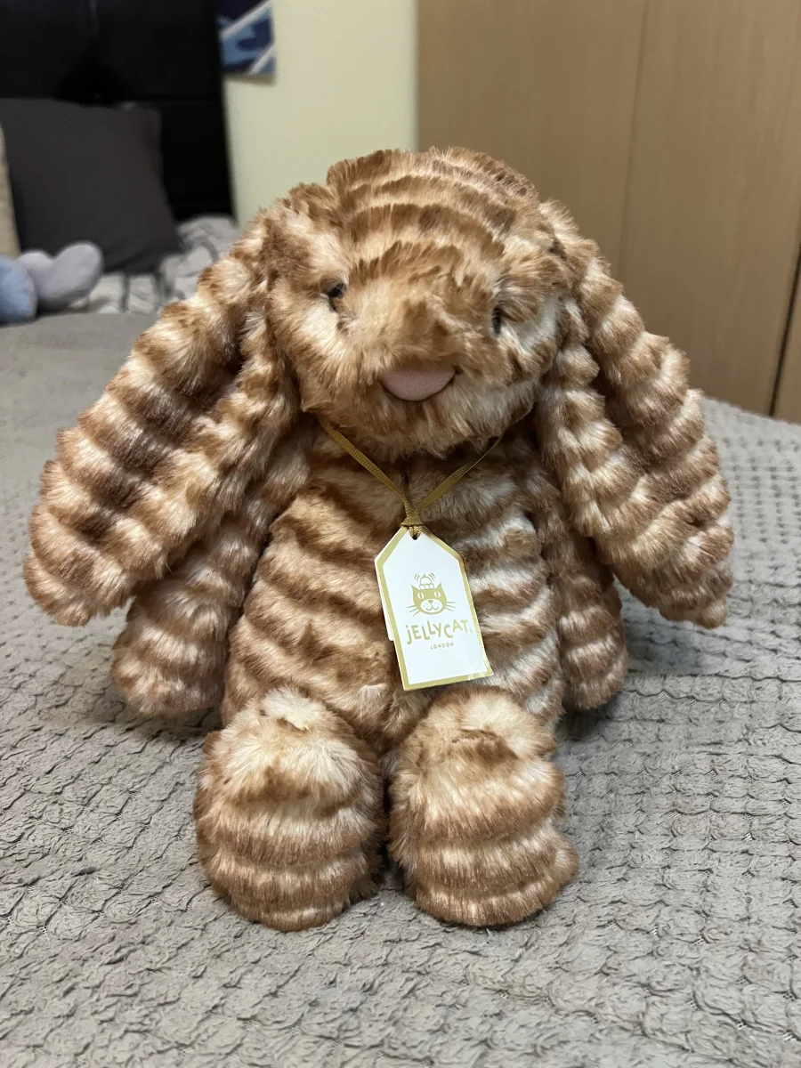 Front - Bashful Luxe Bunny Juniper photo by carlasplushies
