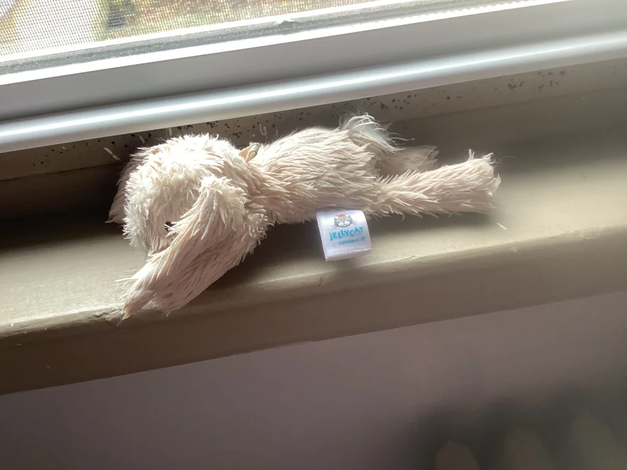 Side - Smudge Rabbit Bag Charm photo by Daniela