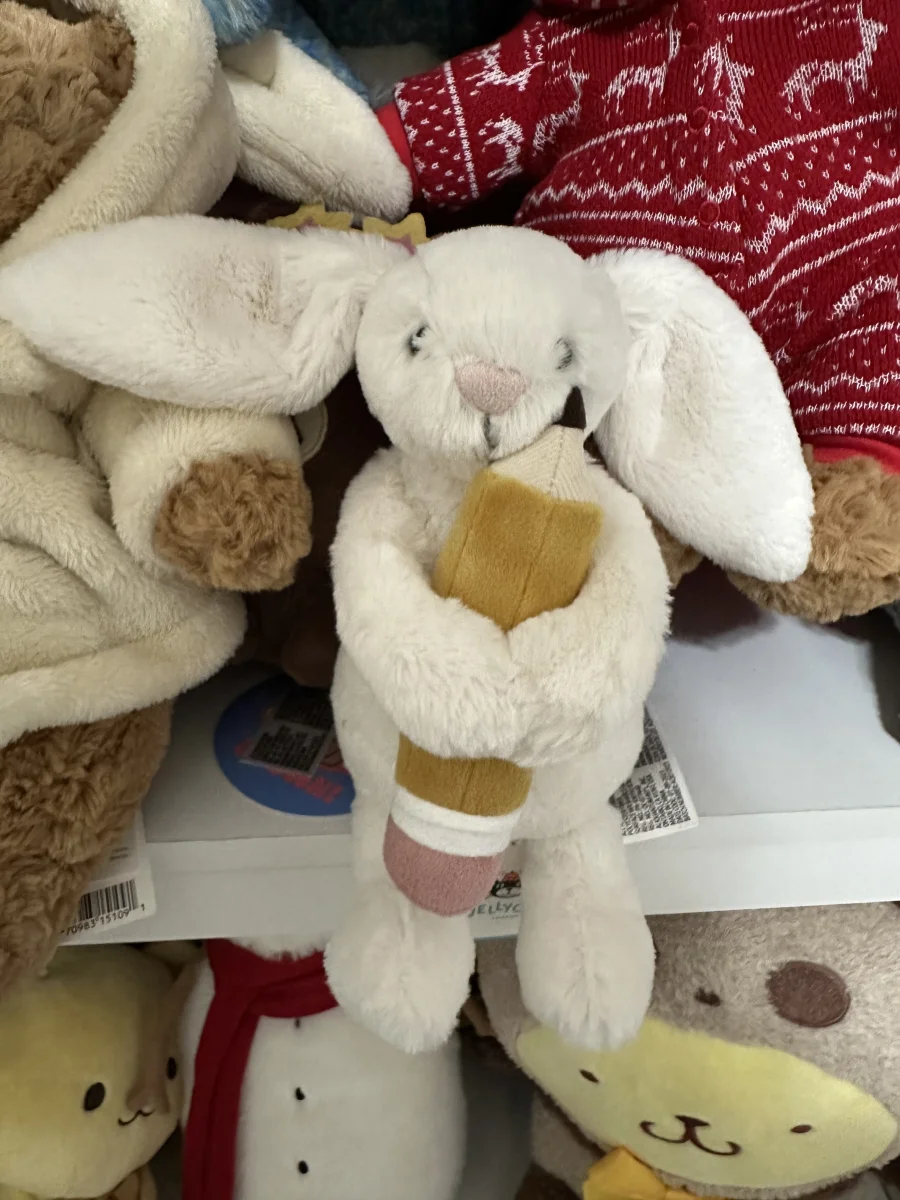 Front - Bashful Bunny with Pencil photo by lil.jevy