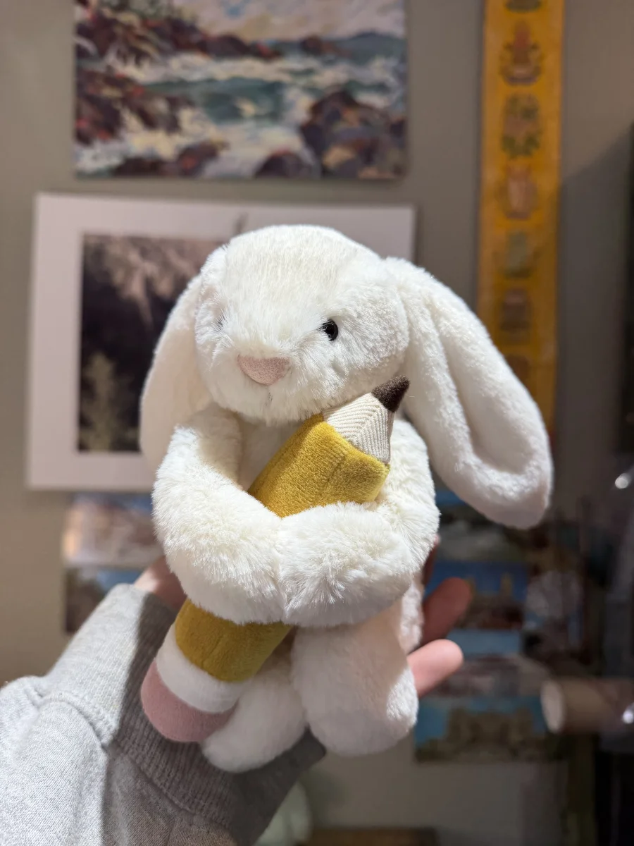 Front - Bashful Bunny with Pencil photo by amandamariejelly