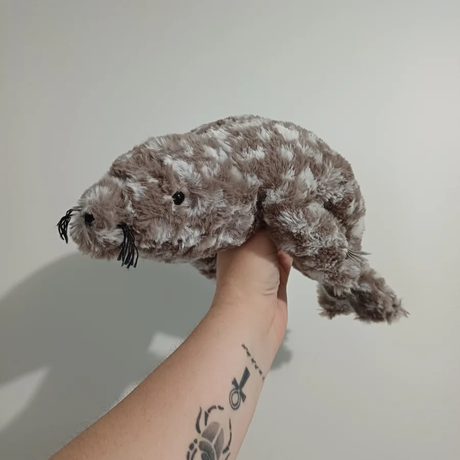 Side - Linus Leopard Seal - Little photo by herbgardenplush