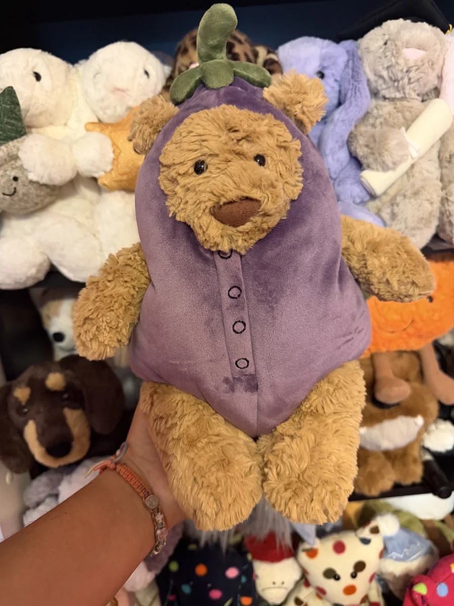 Front - Bartholomew Bear Aubergine photo by katsjellies
