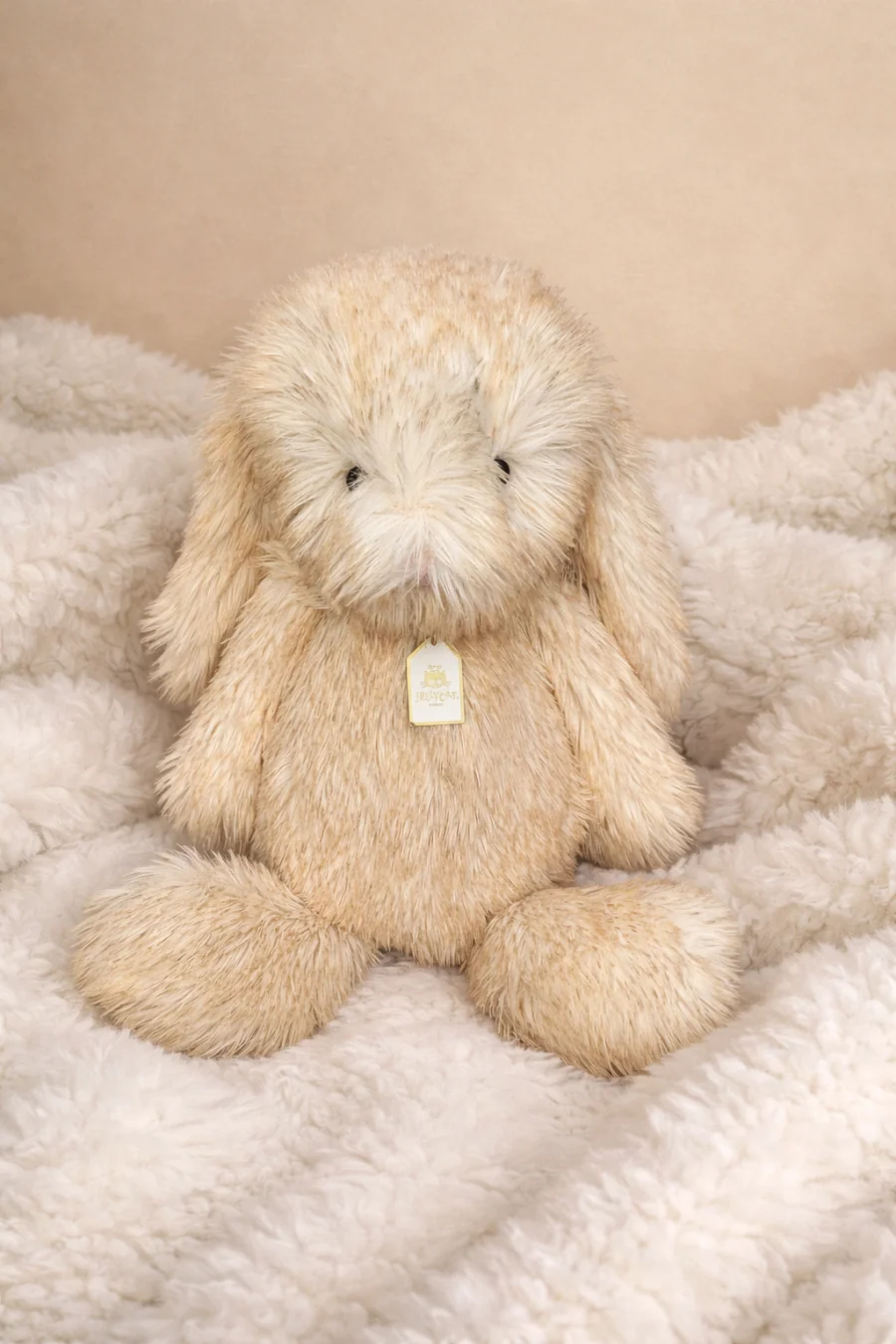 Front - Springlowe Luxe Bunny photo by Elsie Loves Jellycats