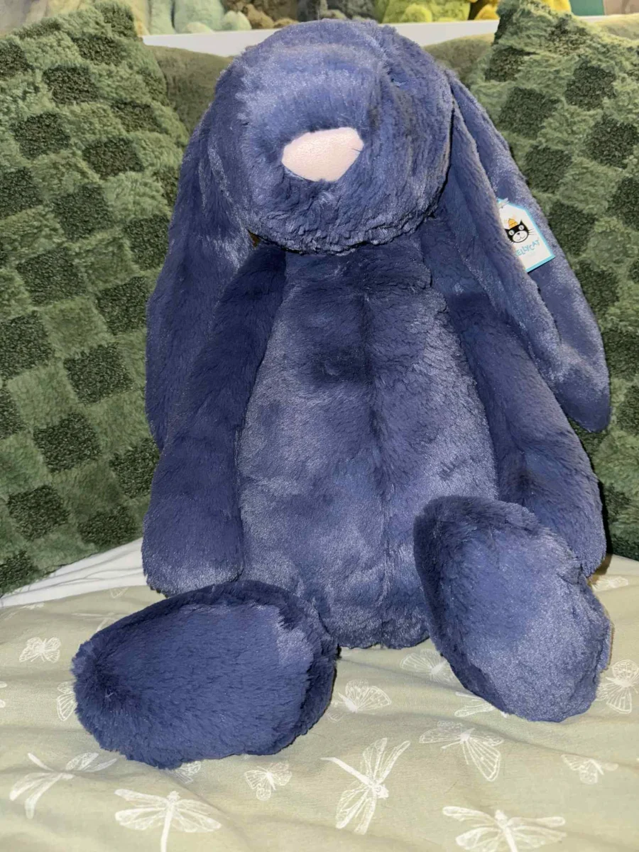 Front - Bashful Navy Bunny - Huge photo by firegirl2909