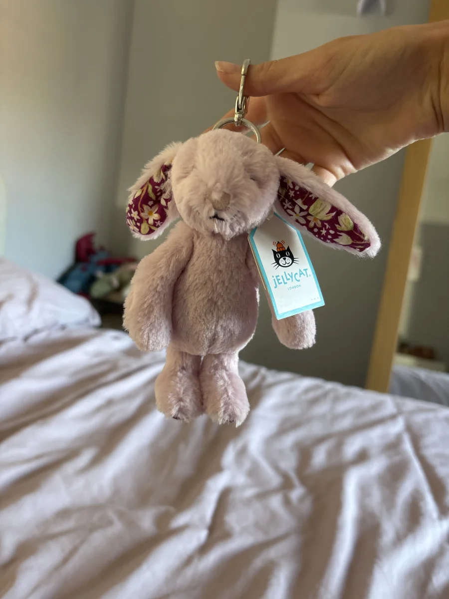 Front - Thistlepop Blossom Bunny Bag Charm photo by mila_jellycat07