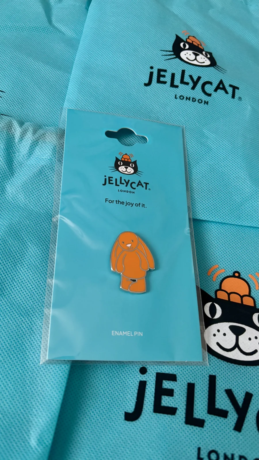 Front - Amberley Bunny Pin Badge photo by Jem