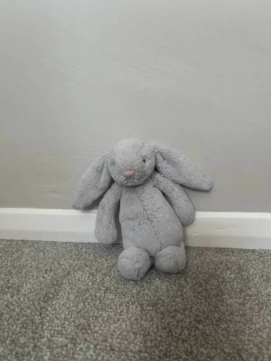 Front - Bashful Blue Bunny - Small photo by Isla’s jellycats Xx