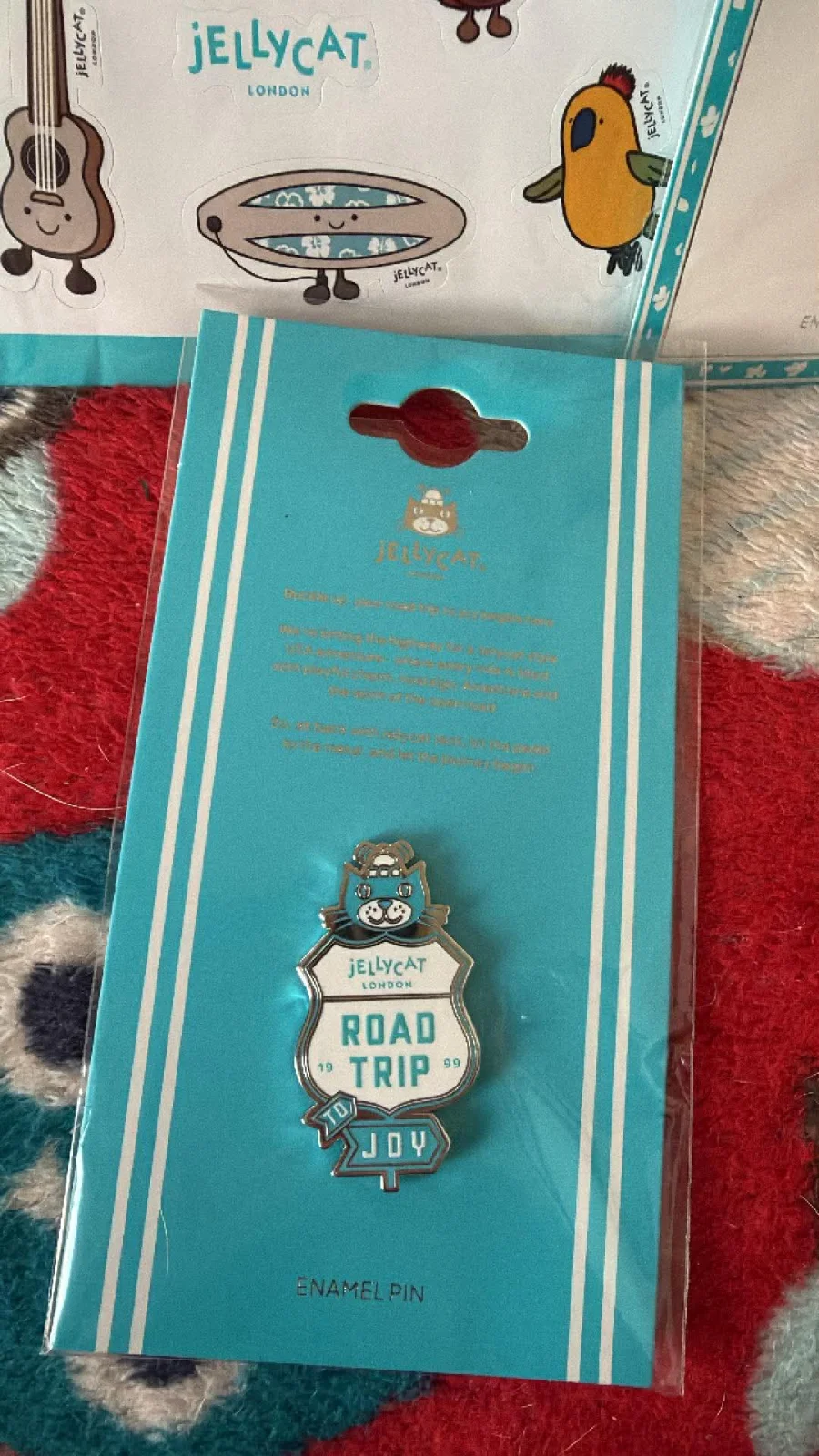 Front - Road Trip To Joy Pin Badge photo by Elyshaw4