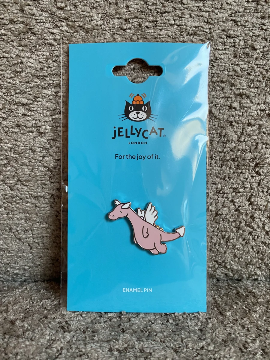 Front - Duskrise Dragon Pin Badge photo by JellyDragonLover