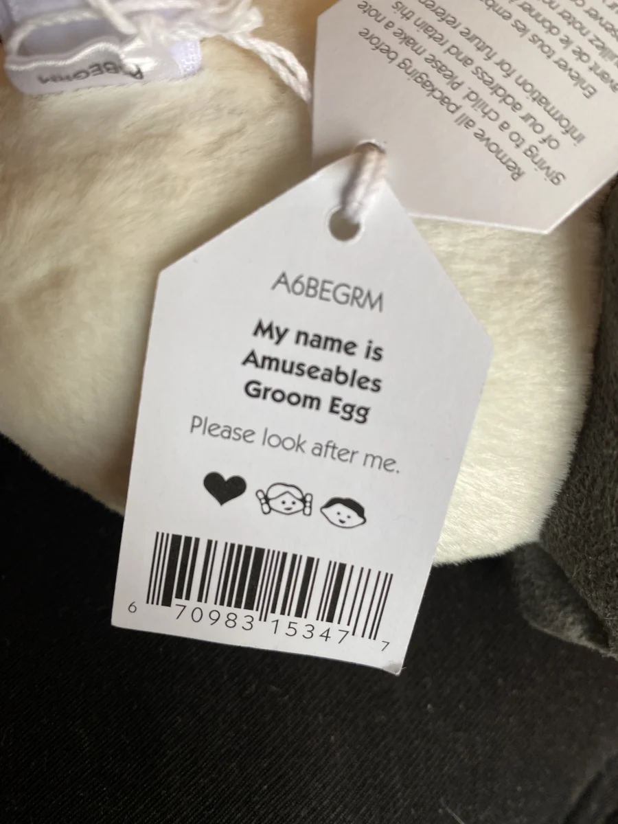 Tag - Amuseables Boiled Egg Groom photo by Jellycat