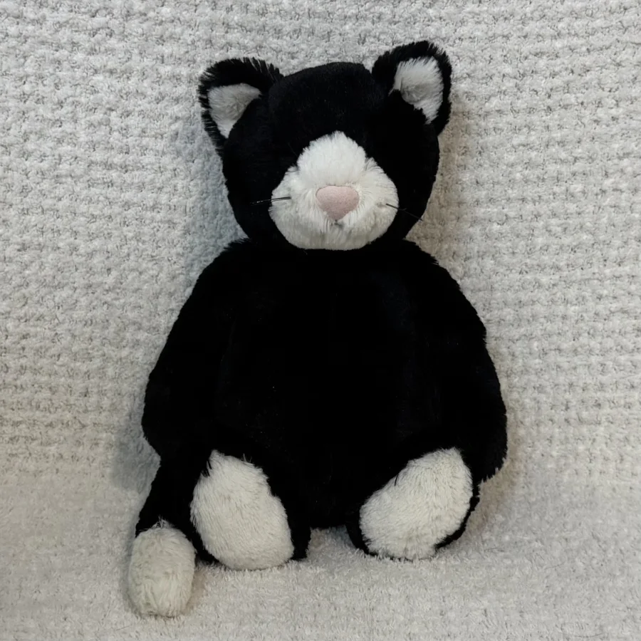 Front - Bashful Black & White Kitten - Medium photo by crim