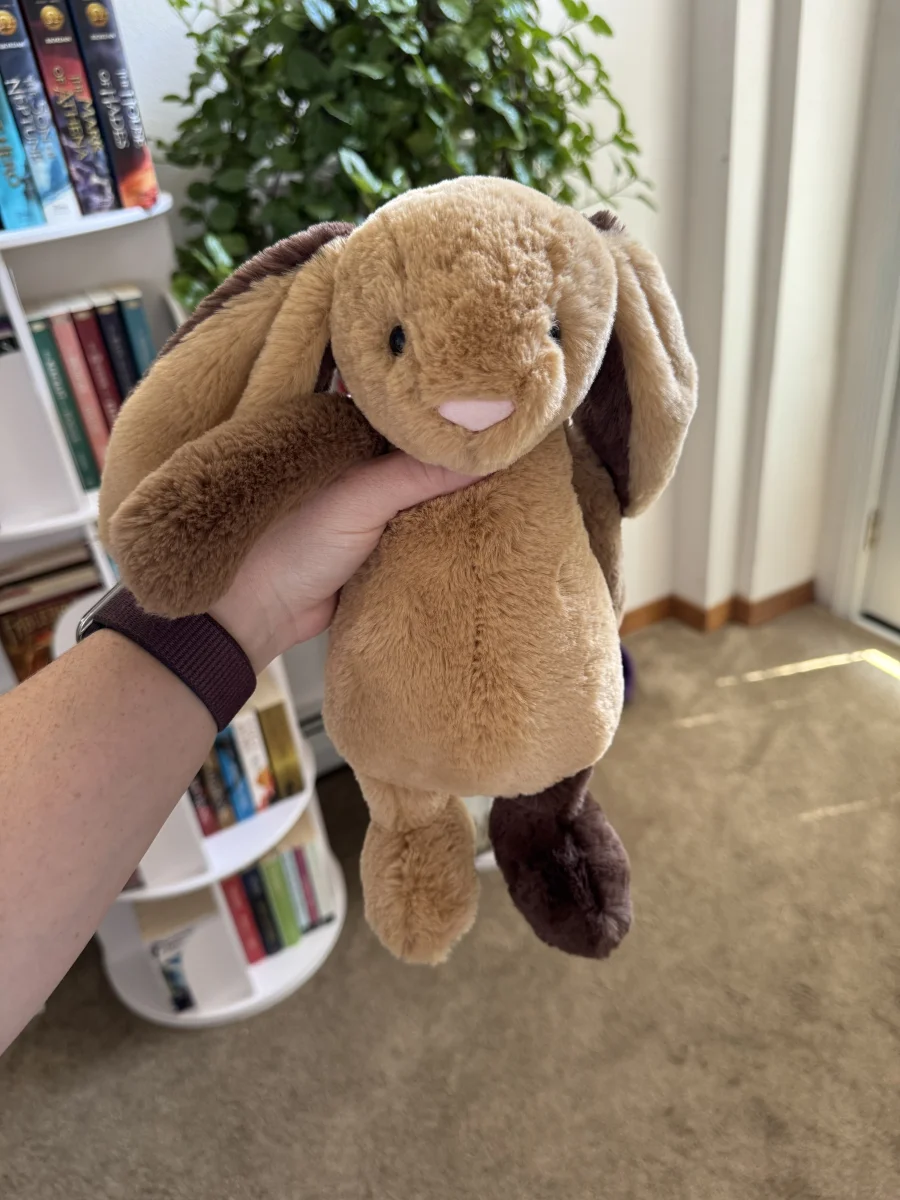 Front - Bashful Patchwork Brown Bunny photo by abent