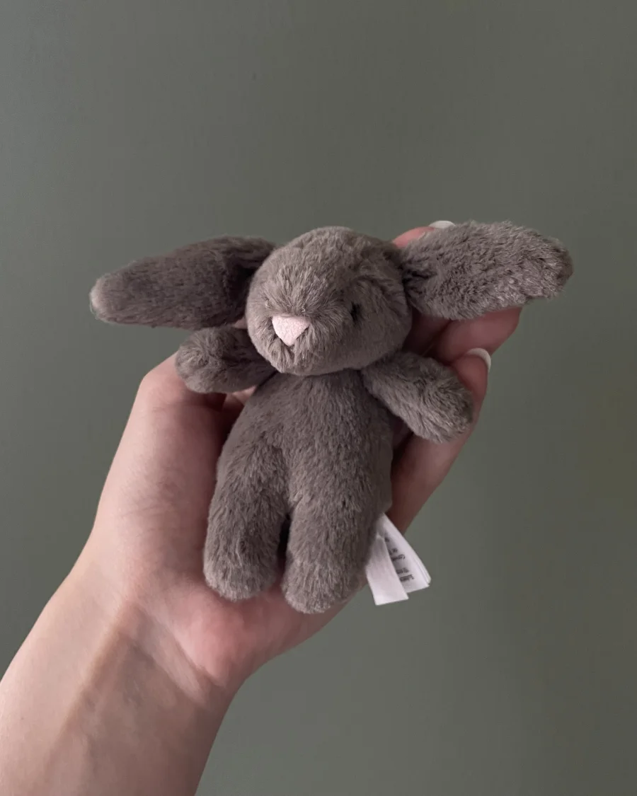 Front - Bashful Bunny Truffle Bag Charm photo by AboutBearsandBunnies