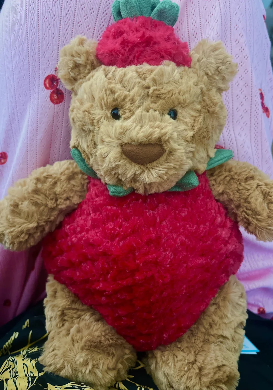 Front - Bartholomew Bear Strawberry photo by AmysJellycatCorner