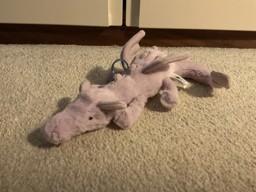 Side - Lavender Dragon Bag Charm photo by izzfizzv13