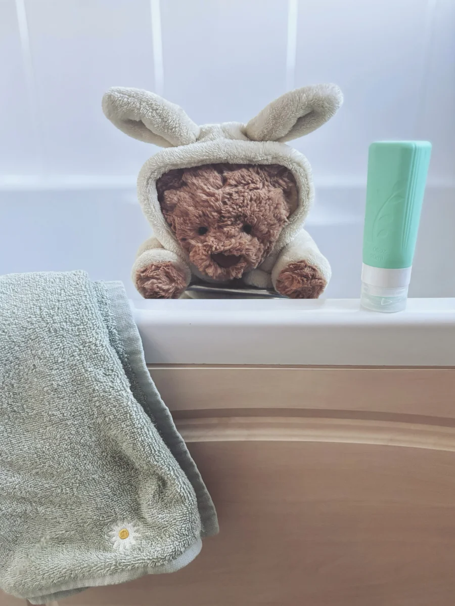 Front - Bartholomew Bear Bathrobe Outfit photo by lottyslittlejoys