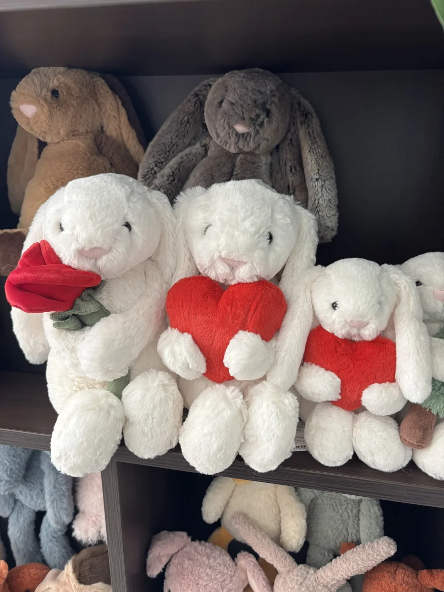 Front - Bashful Red Love Heart Bunny - Medium photo by the_jelly_jungle