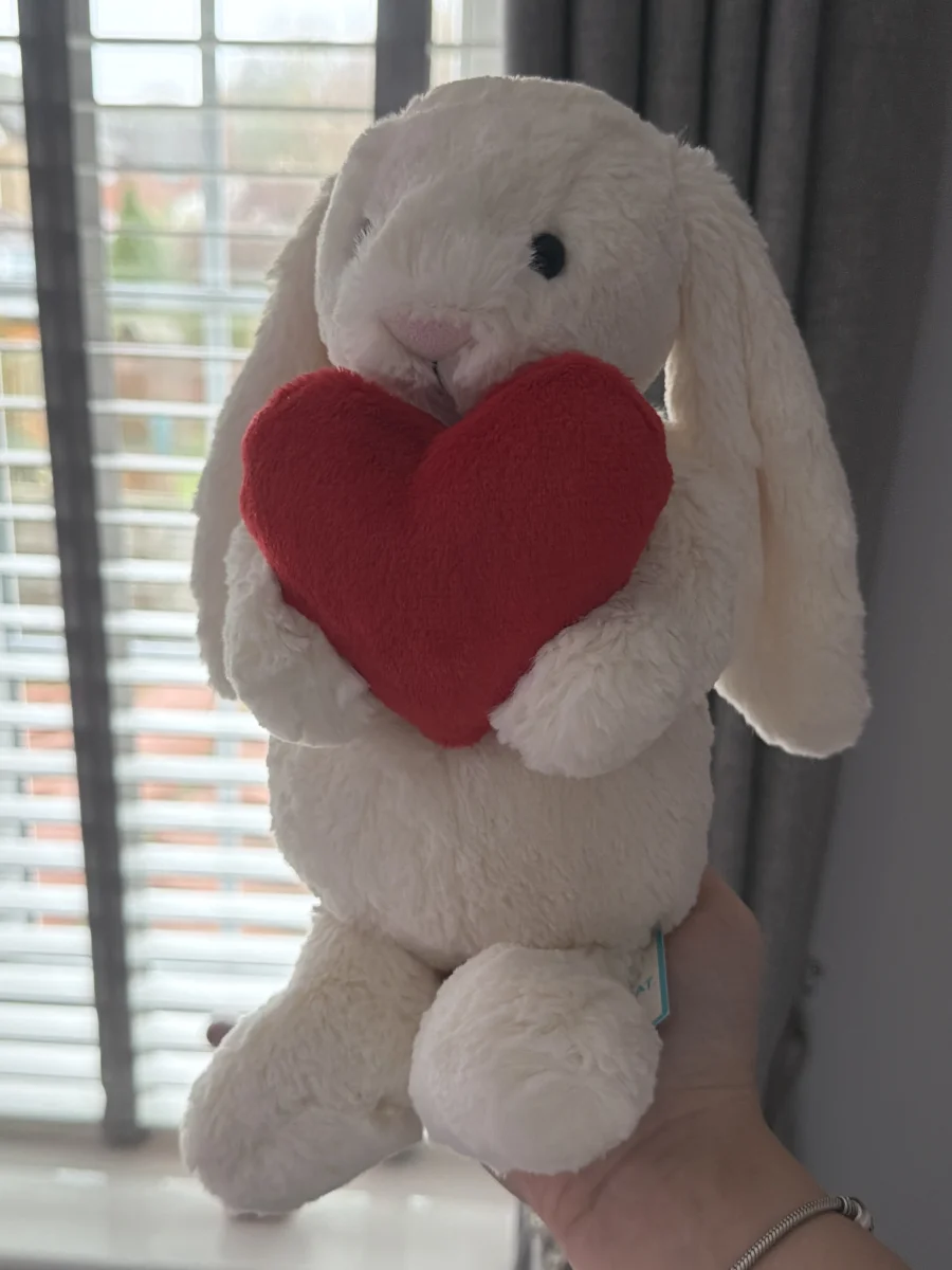 Front - Bashful Red Love Heart Bunny photo by millie_mxx