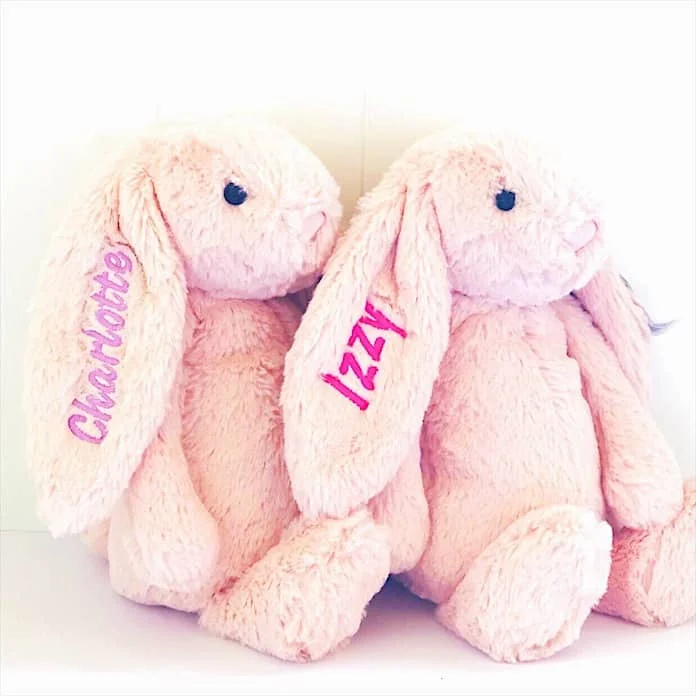 Side - Personalised Bashful Blush Bunny Medium photo by pinkypie987