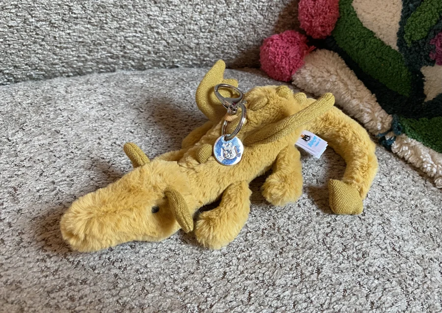 Side - Golden Dragon Bag Charm photo by Abyss'Dragons