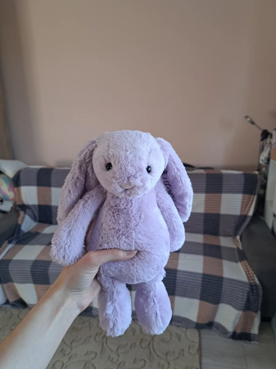 Front - Personalised Bashful Lilac Bunny Medium photo by Jellycat_Nina