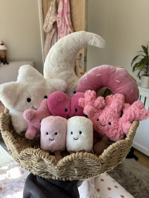Amuseables Pink and White Marshmallows Jellycat photo