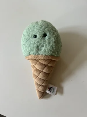 A photo of Irresistible Ice Cream Mint Jellycat taken by Sopria