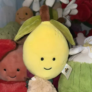 A photo of Fabulous Fruit Lemon Jellycat taken by Tiff