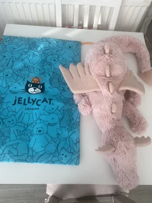 A photo of Personalised Rose Dragon Huge Jellycat taken by mycatindie