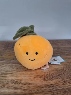 A photo of Fabulous Fruit Orange Jellycat taken by Sofie
