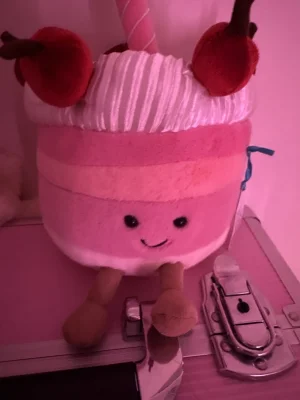 A photo of Cheryl Cherry Cake Jellycat taken by Tillyjellyluv