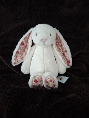 Blossom Cream Bunny 'Berry' - Medium Jellycat | Jelly Journal
