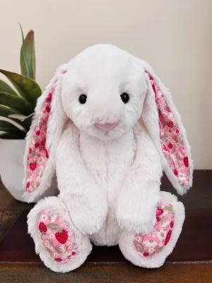 Blossom Cream Bunny 'Berry' - Medium Jellycat | Jelly Journal