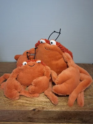 A photo of Crispin Crab - Small Jellycat taken by Sofie