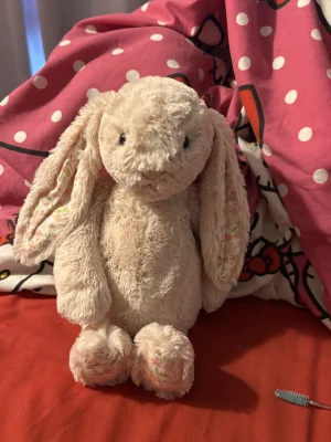 A photo of Blossom Blush Bunny 'Cherry' - Medium Jellycat taken by Avahasduck