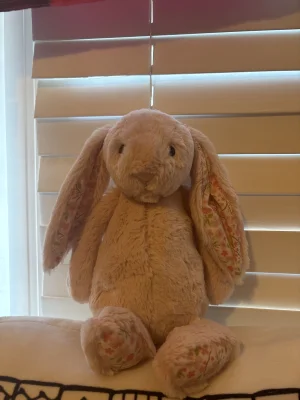 A photo of Blossom Blush Bunny 'Cherry' - Medium Jellycat taken by SadieRose11