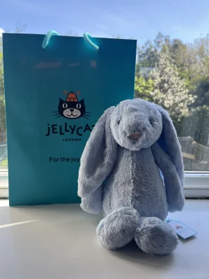 Bashful Blue Bunny - Medium Jellycat photo uploaded by jellykitten