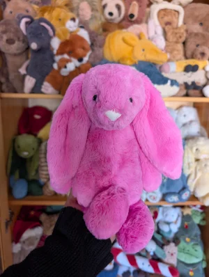 Bashful Hot Pink Bunny - Medium Jellycat photo