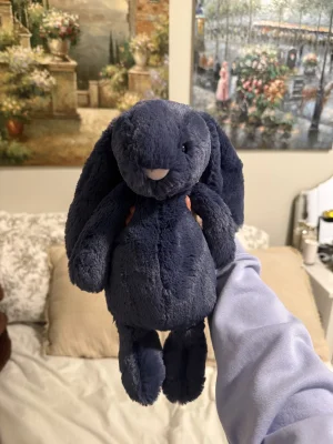 Bashful Navy Bunny - Medium Jellycat photo
