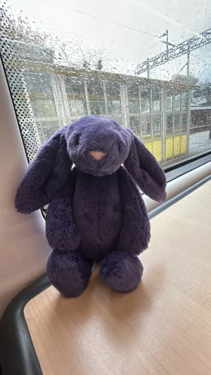Bashful Navy Bunny - Small Jellycat photo