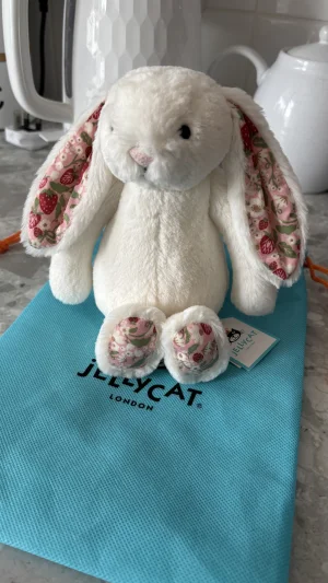 Blossom Cream Bunny 'Berry' - Small Jellycat | Jelly Journal