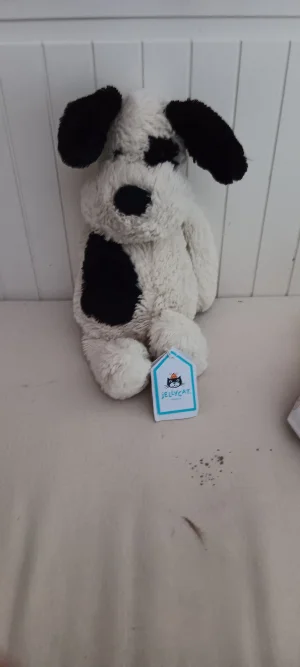 Bashful Black & Cream Puppy - Medium Jellycat photo