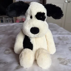 Bashful Black & Cream Puppy - Medium Jellycat photo